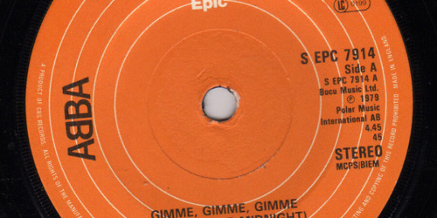 ABBA – Gimme, Gimme, Gimme (A Man After Midnight) (7″ Single) 1979 Epic S EPC 7914, uk 5/G ABBA – Gimme, Gimme, Gimme (A Man After Midnight) (7″ Single) 1979 Epic S EPC 7914, uk 5/G