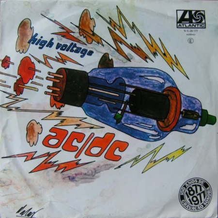 AC/DC – High Voltage (7″ Single) 1977 Atlantic N-S-28-177 pt 7/6 muito raro