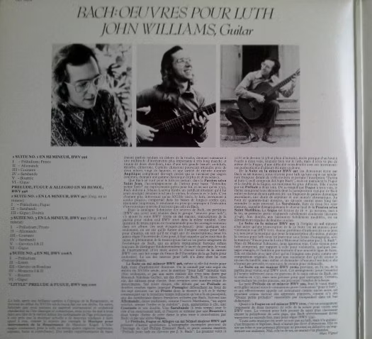 Bach John Williams Complete Lute Music (2x vinil) 1975 CBS 79203 Hollandc