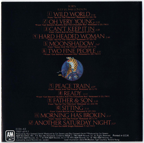Cat Stevens Greatest83c