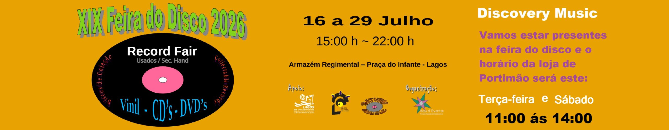 XIX FEIRA DO DISCO 2026